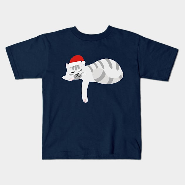 Xmas Kitten | Gift Ideas | Christmas Cat Kids T-Shirt by Fluffy-Vectors